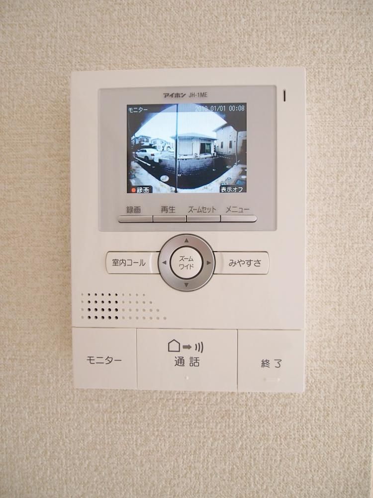【セキュリティ】　カラーTVモニター付きインターホン