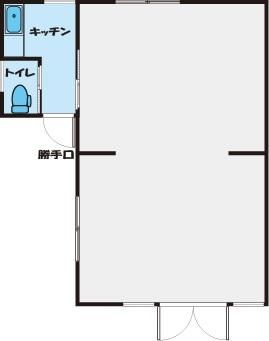 【間取】　13.92坪（46.0�u）
キッチン・トイレ付き